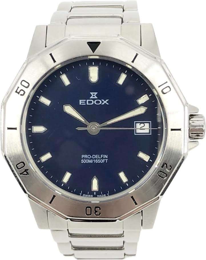 EDOX PRO-DELFIN 500M 腕時計 稼働品 EDOX◇PRO-DELFIN/500M/防水