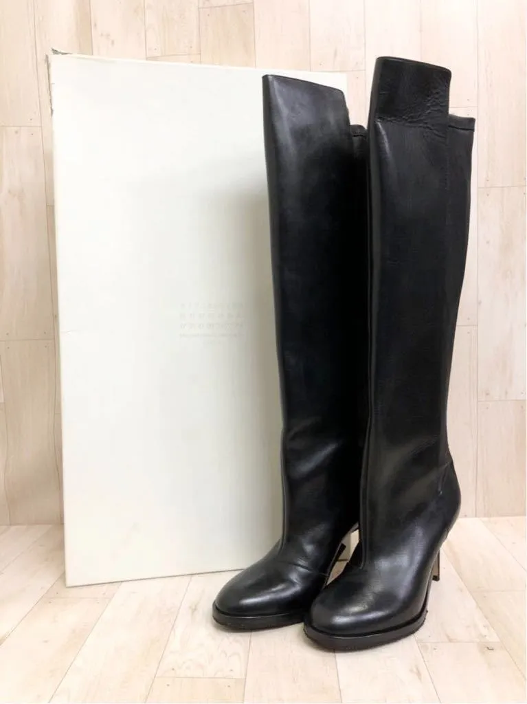 Maison Martin Margiela マルタン マルジェラ レザー ハイヒール ニーハイ ロング ブーツ 買取させて頂きました。 買取GO! 瓢箪山店 リサイクル ブランド 古着 買取